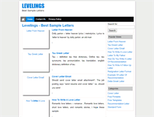 Tablet Screenshot of levelings.com